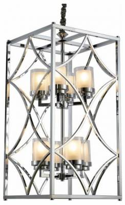 Подвесная люстра LUMINA DECO Quadrato LDP 1223-8 CHR фото