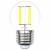 LED-G45-5W/WW/E27/CL/MB GLM10TR Лампа светодиодная. Форма «шар», прозрачная. Серия Multibright. Теплый белый свет (3000K). 100-50-10. К