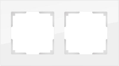 фото wl01-frame-02 / рамка на 2 поста (серый,стекло)