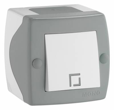 Выключатель одноклавишный Mono Electric Octans IP20 104-020001-100 фото