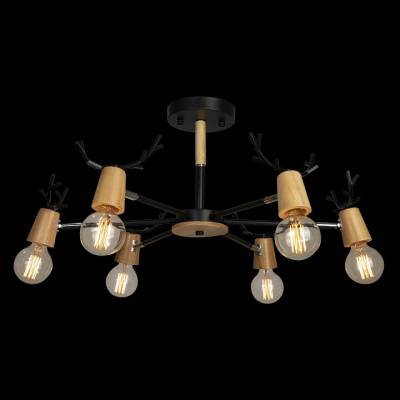 Люстра на штанге Loft it Sven 10024/6 Black фото