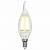 LED-CW35-6W/NW/E14/CL PLS02WH Лампа светодиодная. Форма свеча на ветру, прозрачная. Серия Sky. Белый свет. Картон. ТМ Uniel