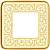 фото рамка одинарная fede emporio цвет: светлое золото-белая патина