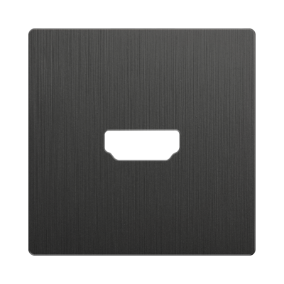WL04-HDMI-CP/ Накладка для розетки HDMI (графит рифленый) фото