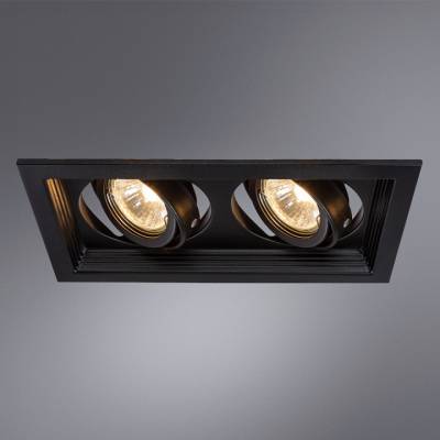Встраиваемый светильник Arte Lamp Canis A6661PL-2BK фото