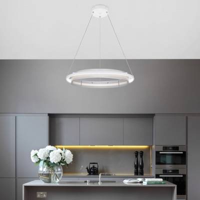 Подвесной светильник Eurosvet Imperio 90241/1 белый/ серебро Smart фото