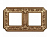фото рамка 2-поста fede toscana siena цвет: 	светлое золото