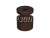 ретро изолятор универсальный пластиковый, цвет - коричневый (100шт/уп) фото