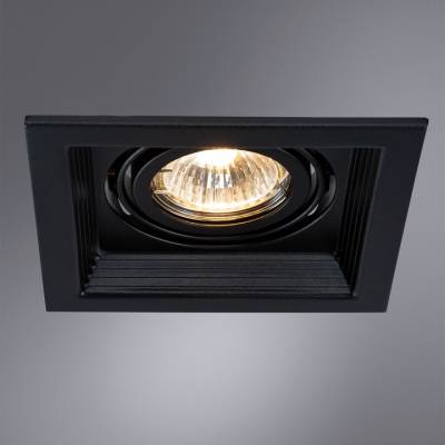 Встраиваемый светильник Arte Lamp Canis A6661PL-1BK фото