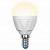 LED-G45 7W/WW/E14/FR PLP01WH Лампа светодиодная. Форма «шар», матовая. Серия ЯРКАЯ. Теплый белый свет (3000K). Картон. ТМ Uniel