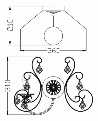 Бра Maytoni Princess ARM271-01-R фото