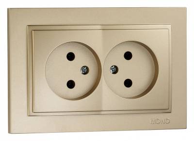 Розетка двойная Mono Electric Despina 102-222205-121 фото