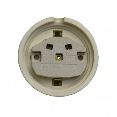 ретро розетка с заземлением terra avorio бежевый, interior electric