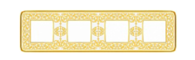 фото рамка 4-поста fede emporio цвет: светлое золото-белая патина