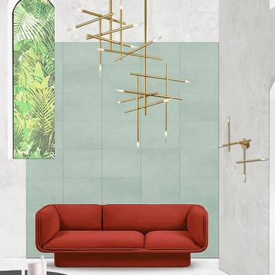 Люстра на штанге Imperiumloft Traverse Gold TRAVERSE01 фото