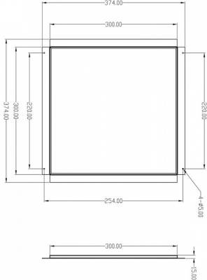 Рамка Deko-Light Frame for plaster 30x30