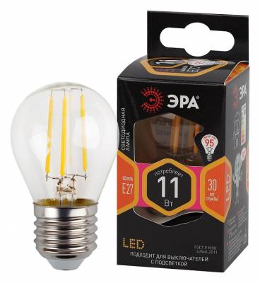 Лампа светодиодная Эра F-LED E27 11Вт 2700K Б0047013 фото