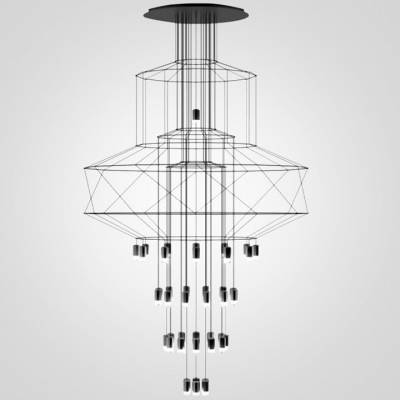 Подвесная люстра Imperiumloft Vibia Wireflow 40.1637-0 фото
