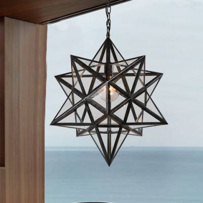 Подвесной светильник Imperiumloft Black Star Clear Glass 101314-26 фото