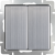 WL02-SW-2G-2W /Выключатель двухклавишный проходной (глянцевый никель) фото