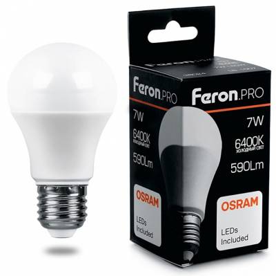 Лампа светодиодная Feron LB-1307 E27 7Вт 6400K 38025 фото