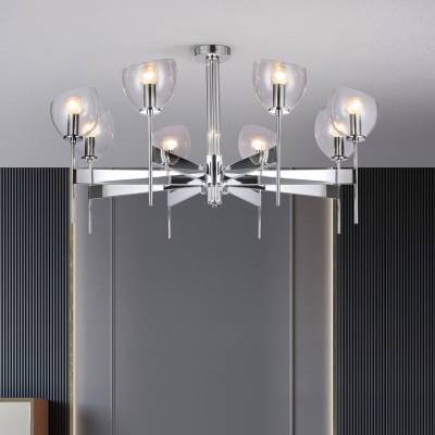 Люстра на штанге Eurosvet Arrista 60130/8 хром Smart фото