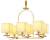 Подвесная люстра LUMINA DECO Liniano LDP 17100-6 GD фото