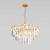Подвесная люстра Eurosvet Elegante 10130/8 золото/прозрачный хрусталь Strotskis фото