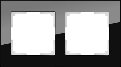 фото wl01-frame-02 / рамка на 2 поста (серый,стекло)
