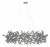 Подвесная люстра Loft it Spark 10101/800 Chrome фото