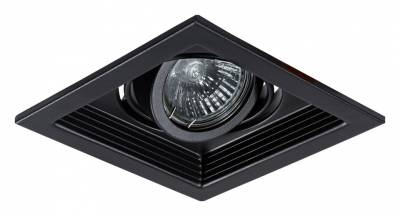 Встраиваемый светильник Arte Lamp Canis A6661PL-1BK фото