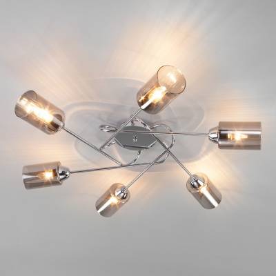 Потолочная люстра Eurosvet Motive 30167/6 хром фото