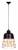 Подвесной светильник LUMINA DECO Bagsy LDP 7933 BK фото