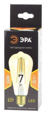 Лампа светодиодная Эра F-LED E27 7Вт 2400K Б0047664 фото