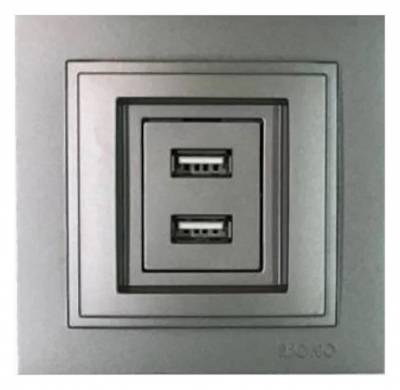 Розетка USB Mono Electric Despina 102-242405-178 фото