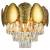 Подвесной светильник Natali Kovaltseva Chic CHIC 81437/6C GOLD в EL DECO Подвесной светильник Natali Kovaltseva Chic CHIC 81437/6C GOLD фото