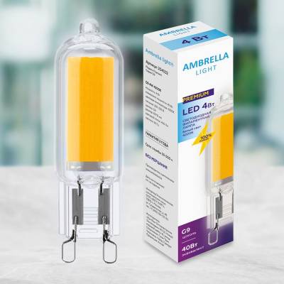 Лампа светодиодная Ambrella Filament G9 4Вт 4200K 204532