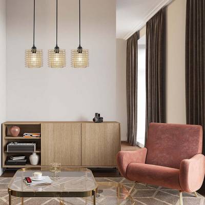Подвесной светильник Escada Grid 10190/3S Gold фото