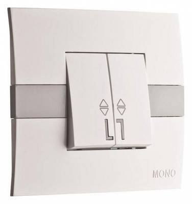 Выключатель проходной двухклавишный Mono Electric Eсо 101-010101-111 фото