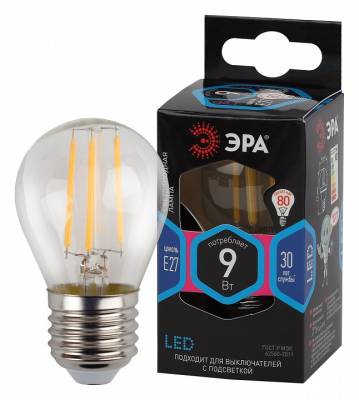 Лампа светодиодная Эра F-LED E27 9Вт 4000K Б0047029 фото