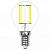 LED-G45-5W/WW/E14/CL/MB GLM10TR Лампа светодиодная. Форма «шар», прозрачная. Серия Multibright. Теплый белый свет (3000K). 100-50-10. К