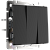 WL08-SW-3G/Выключатель трехклавишный  (черный матовый) фото
