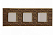 фото рамка 3-поста fede vintage tapestry цвет:		коричневый гобелен