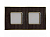 фото рамка 2-поста fede vintage tapestry цвет:		коричневая кожа