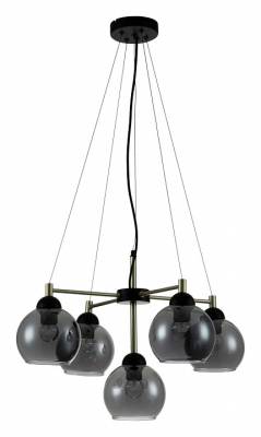 Подвесная люстра Indigo Grappoli 11029/5P Black фото