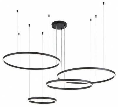Подвесной светильник Indigo Galass 14001/4P Black фото