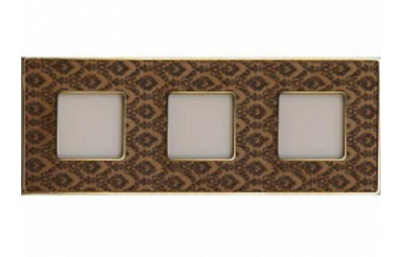 фото рамка 3-поста fede vintage tapestry цвет:		коричневый гобелен