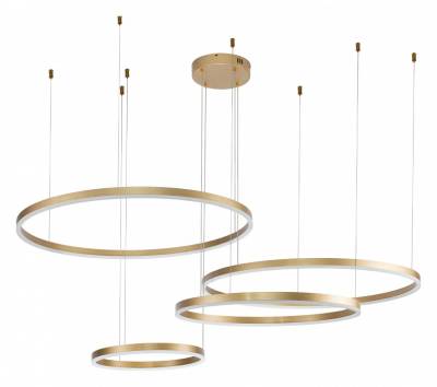 Подвесной светильник Indigo Galass 14001/4P Gold фото