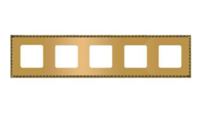 фото рамка 5-постов fede sevilla цвет:		красное золото