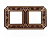 фото рамка 2-поста fede toscana siena цвет: бронза светлая